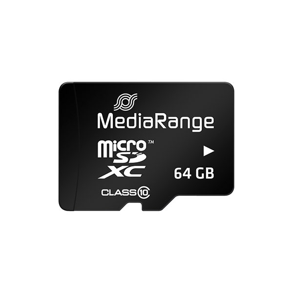 MediaRange MICRO SDXC MEMORIJSKA KARTICA, klasa 10, 64GB