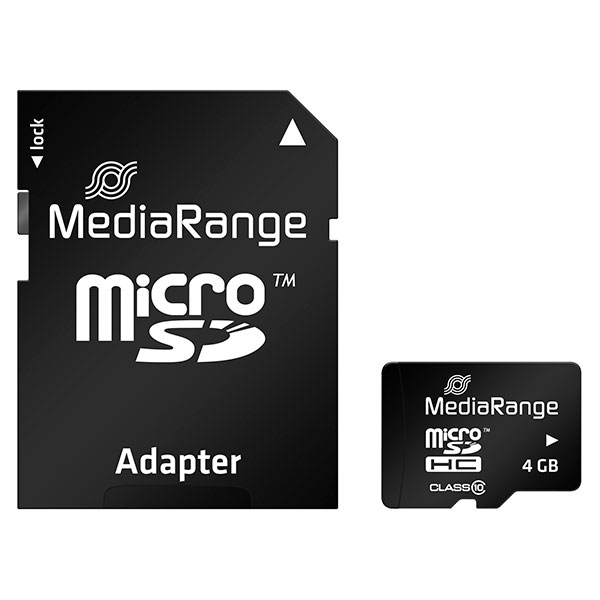 MediaRange MICRO SDHC MEMORIJSKA KARTICA, klasa 10, 4GB