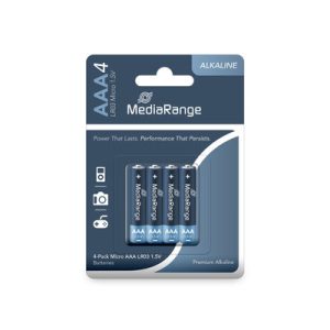 MediaRange AAA BATERIJE(LR03) 1,5V alkalne 4/1, MRBAT101