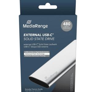 MediaRange Eksterni  SSD 480GB,USB type -  C, srebrni , MR1102