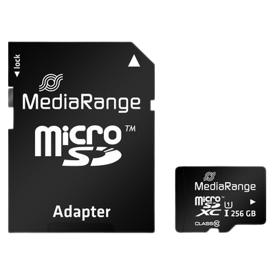 MediaRange MICRO SDXC MEMORIJSKA KARTICA, klasa 10, 256GB