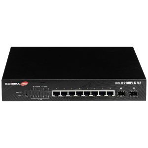 EDIMAX 8portni Gigabitni PoE+Web Smart Switch, GS-5208PLG V2