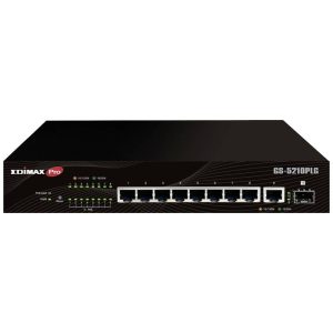 EDIMAX SMB Gigabitni PoE+ Web Smart Switch s 1 SFP utorom, GS-5210PLG