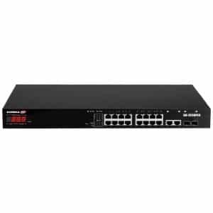 EDIMAX nadzorni VLAN 18-Portni Gigabitni PoE+ Web Smart Switch dugog dometa s 2 Gigabitnim RJ45/SFP kombiniranim priključcima, GS-5216PLC