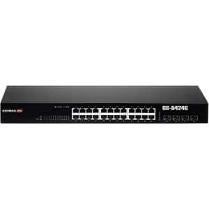 EDIMAX 24-Portni Gigabitni PoE+ Web Smart Switch sa 4 SFP utora, GS-5424G