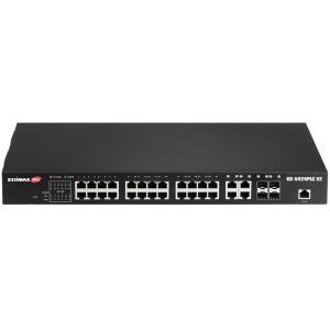 EDIMAX 24 portni Gigabitni PoE+ Smart Managed Switch s 4 RJ45/SFP kombinirana porta, GS-5424PLC V2