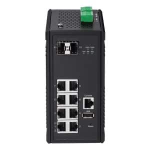 EDIMAX industrijski 8-portni GbE Web Managed Switch s 2 SFP utora, IGS-5208