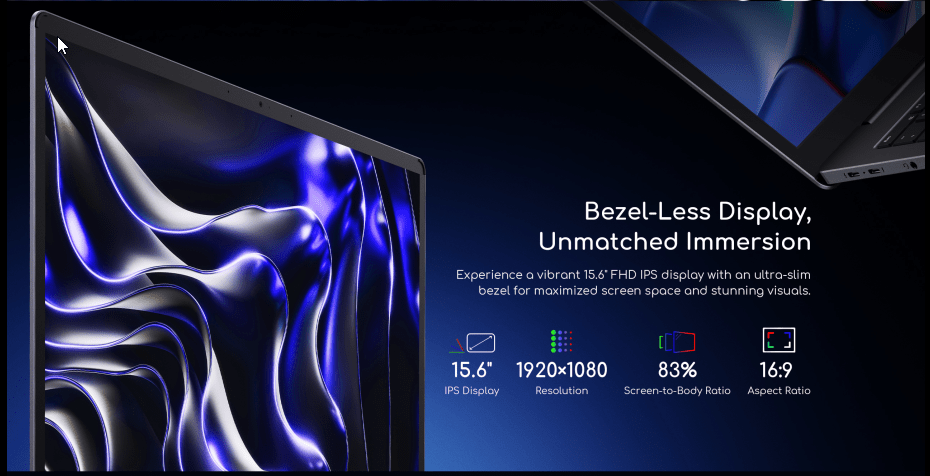 Chuwi ErBook R5-7430U, 15,6" FHD, 16GB, 512GB, Win11H, CHEBR5 - Slika 5