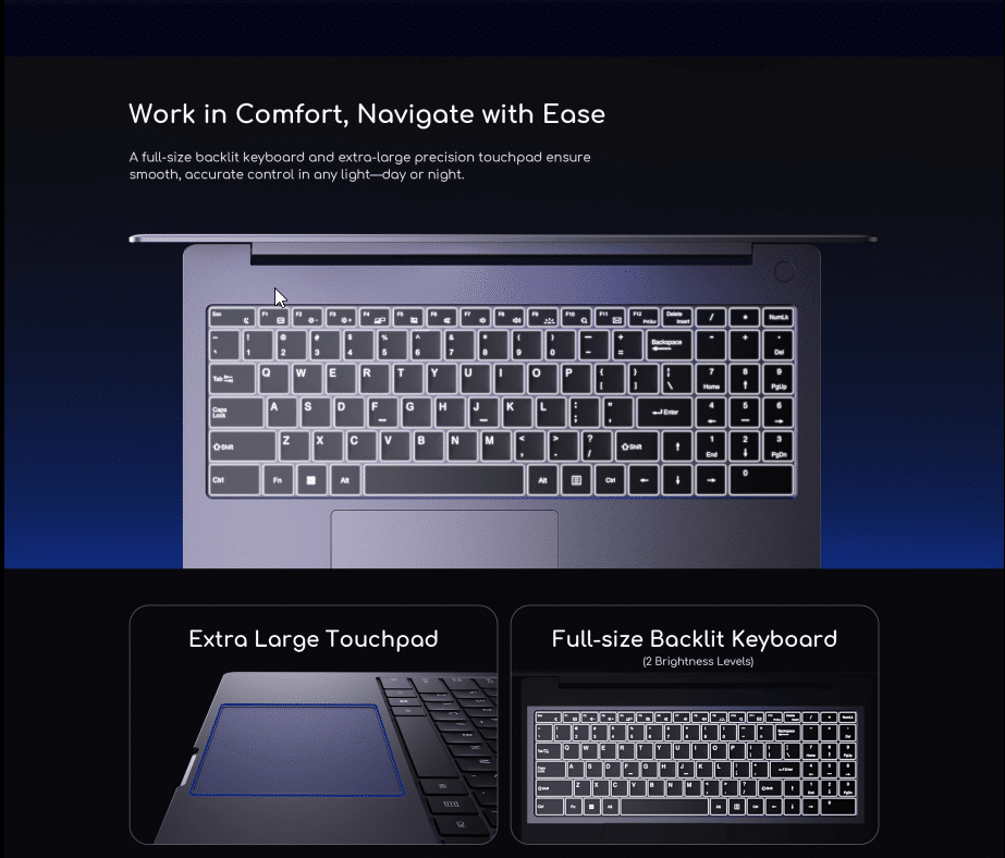 Chuwi ErBook R5-7430U, 15,6" FHD, 16GB, 512GB, Win11H, CHEBR5 - Slika 7