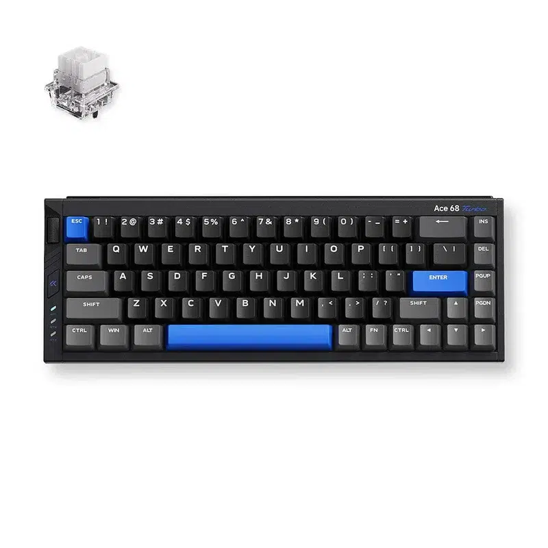 MCHOSE Ace 68 Turbo Full-aluminum Esports Hall Effect Keyboard, Crna, MC-Ace68Turbo-5, HR znakovi