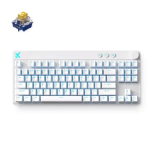 MCHOSE Mix 87 Hall Efect Magnetic Switch Gaming Keyboard, White, 80%, MC-Mix87-4 /HR znakovi/
