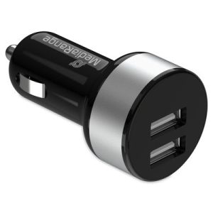 MediaRange USB punjač za automobil (12V/24V, 3,4A), 2x USB, MRMA103-02