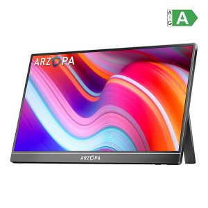 Arzopa Monitor 17,3" Z1C Plus FHD 1080P Portable (IPS panel, 103% sRGB gamut, 1000:1 contrast ratio, Eye Care technology), 92172108