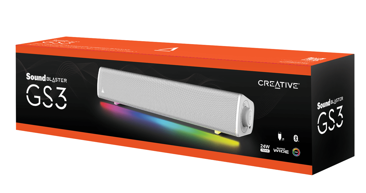 Creative Sound Blaster GS3 WH soundbar w/RGB lights, bijeli - Slika 2
