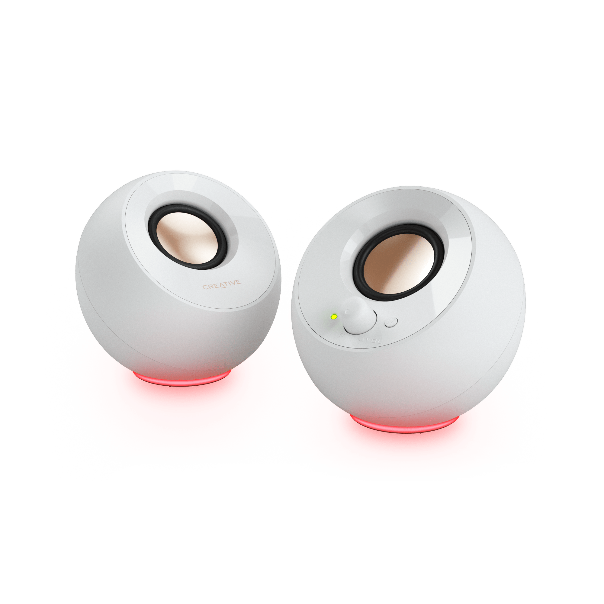 Creative Pebble SE 2.0 WH w/RGB, USB C, zvučnici, bijeli - Slika 5