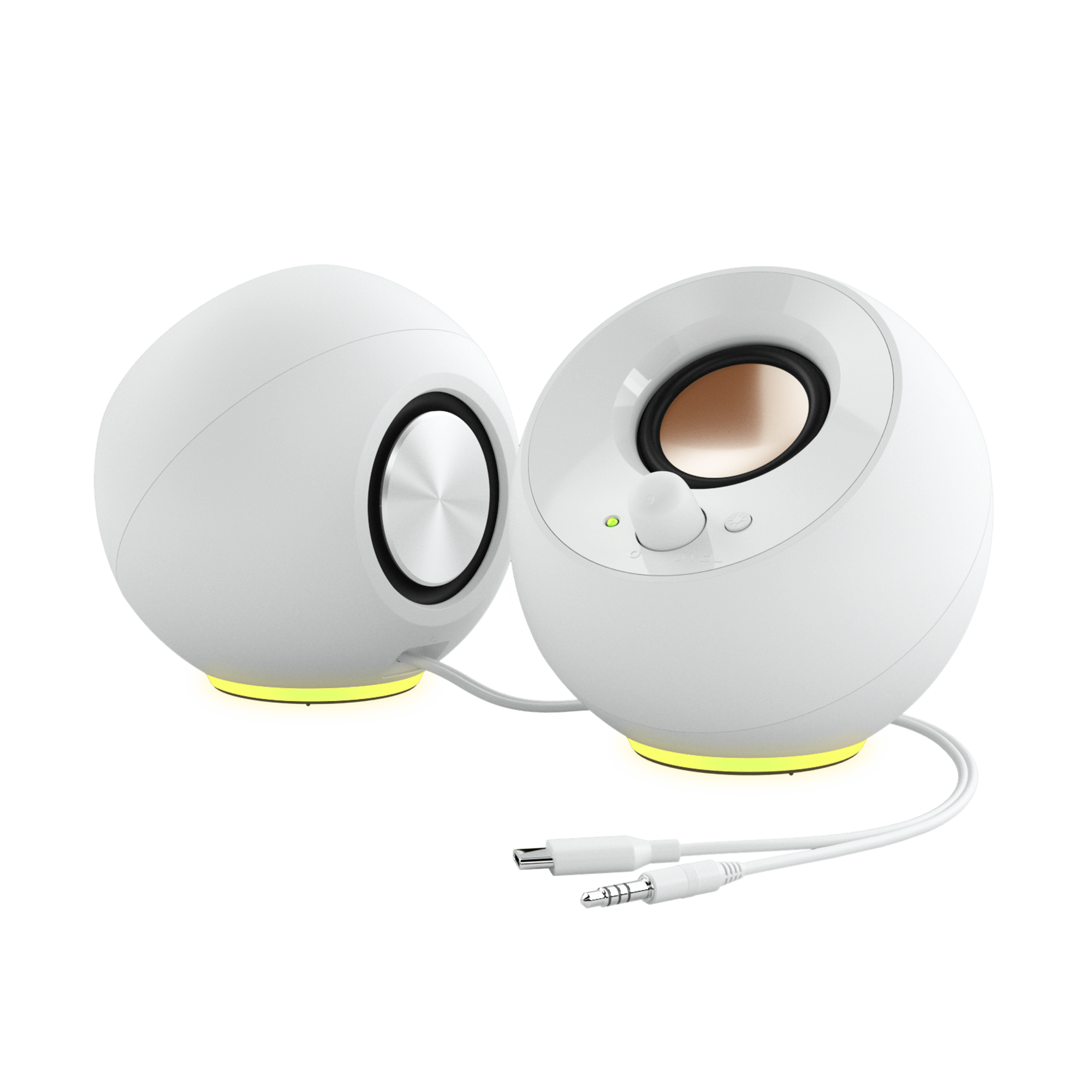 Creative Pebble SE 2.0 WH w/RGB, USB C, zvučnici, bijeli - Slika 6