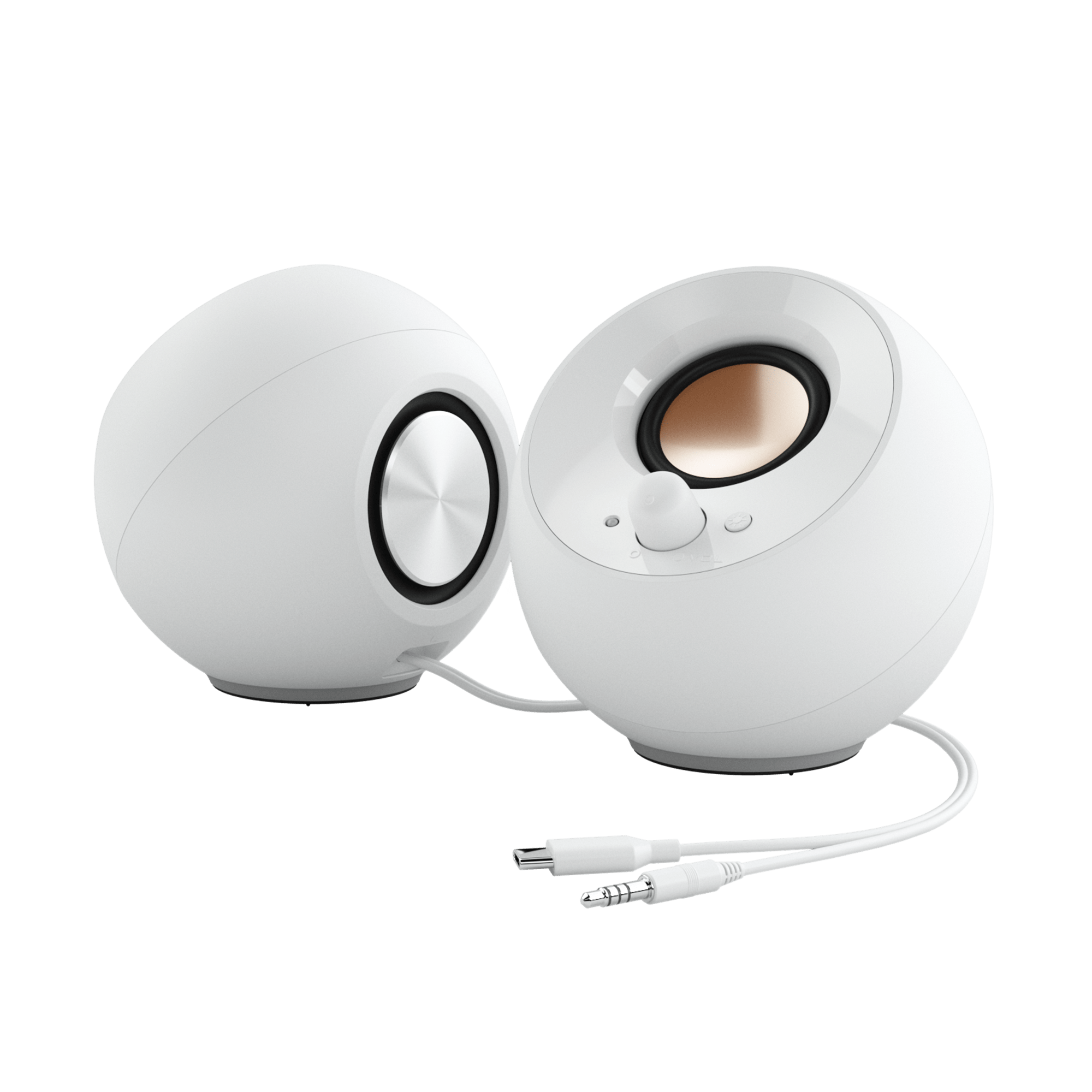 Creative Pebble SE 2.0 WH w/RGB, USB C, zvučnici, bijeli - Slika 4